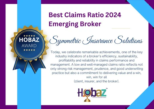 Best Claims Ratio — Emerging Broker certificate