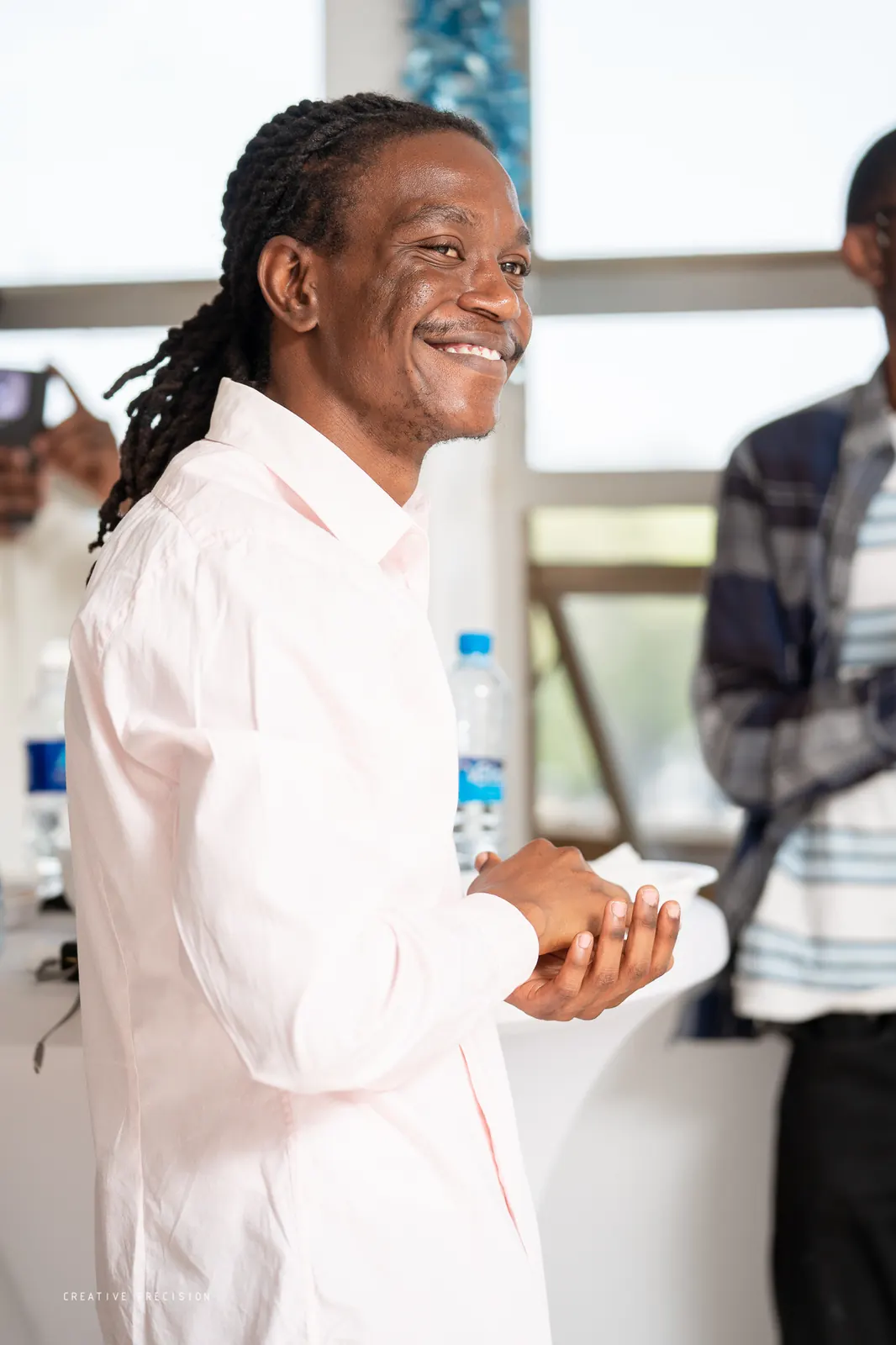 A colleague enjoying the celebration